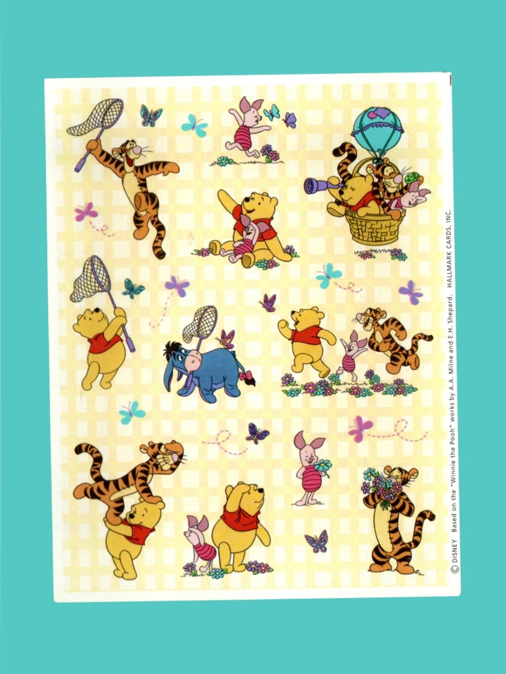 Hallmark Disney's Winnie the Pooh Vintage Sticker Sheet